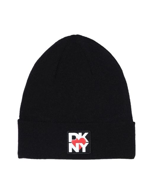 DKNY Black Beanies