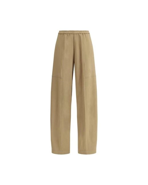 Forte Forte Natural Moderne Cargo Hose Mit Elastischem Bund