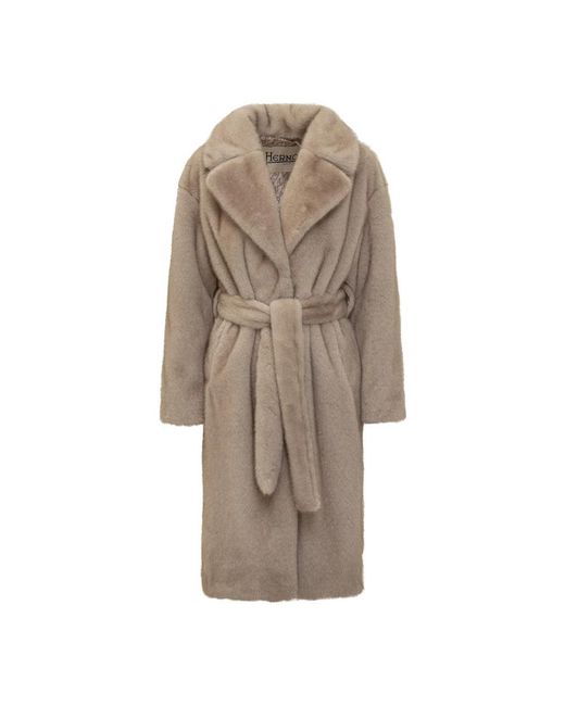 Herno Jassen ,Katoen Chantilly Coat in het Brown