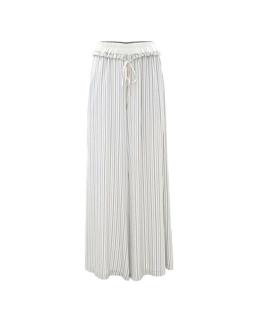 Kocca White Wide Trousers