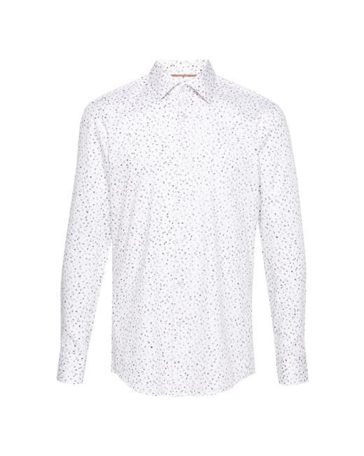 Boss Baumwollhemd mit 'h-hank' design in White für Herren