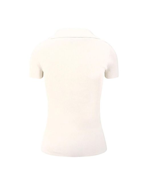 Balenciaga Natural V-Neck Knitwear