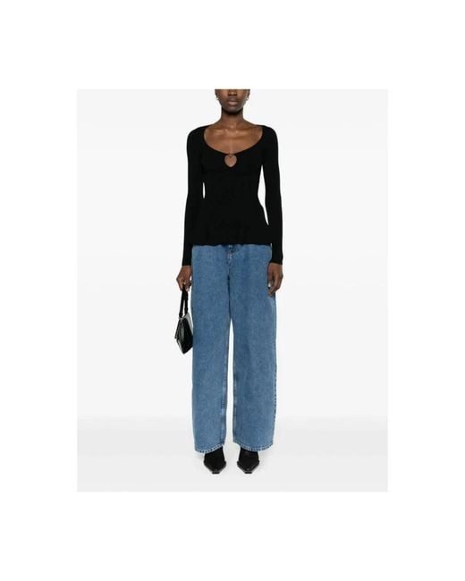 Philosophy Di Lorenzo Serafini Black Round-Neck Knitwear