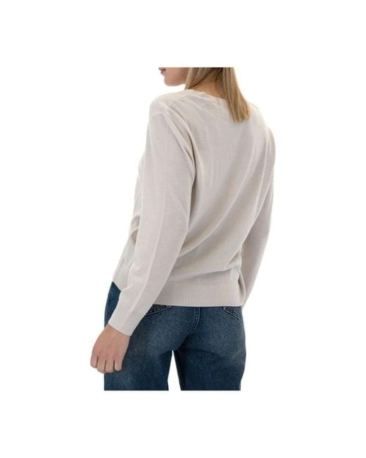 ARMANI EXCHANGE Gray V-Neck Knitwear