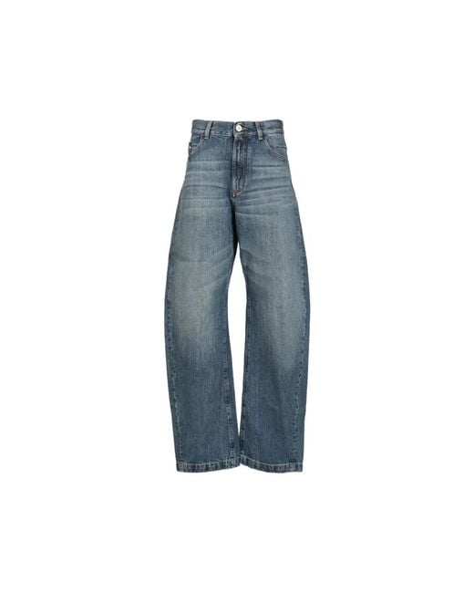 The Attico Blue Loose Fit Jeans