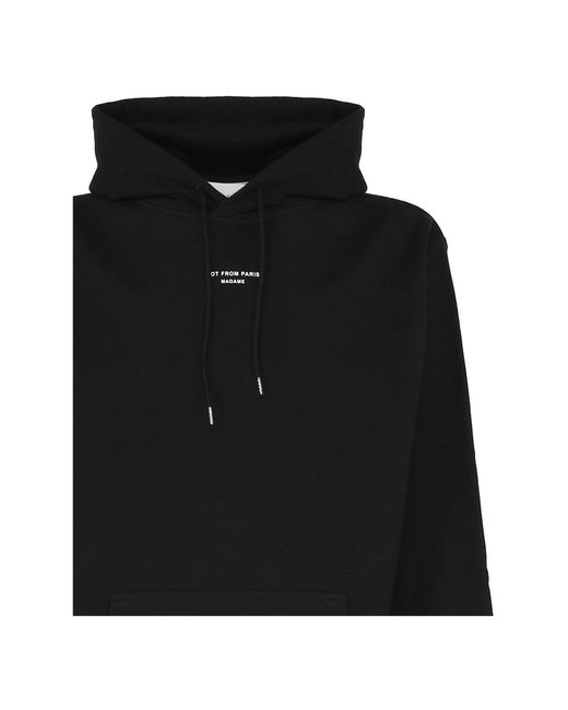 Drole de Monsieur Black Hoodies for men