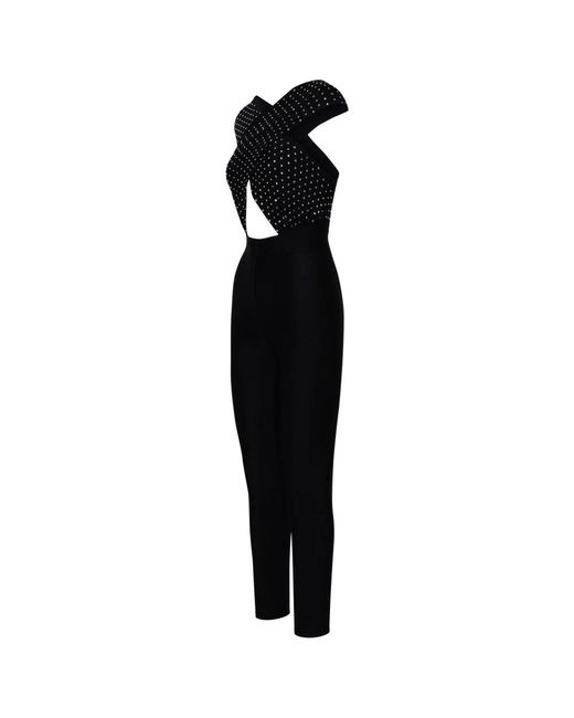ANDAMANE Jumpsuits & Playsuits ,Zwart ,Nylon Sport in het Black