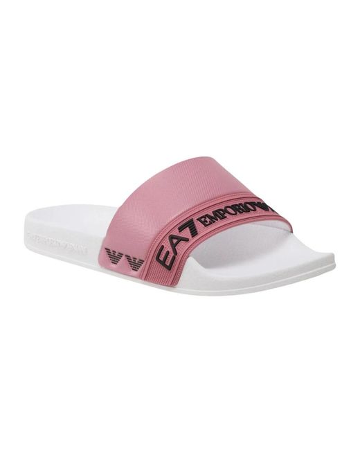 EA7 Pink Hellrosa Flip Flops Und Slider