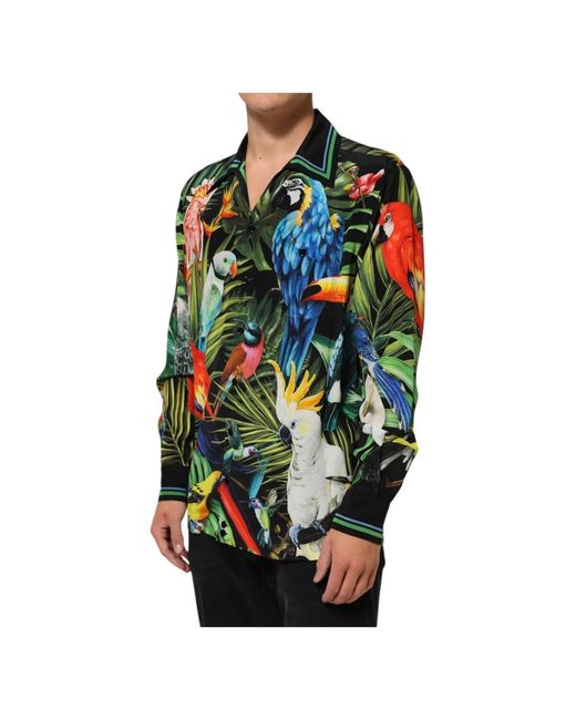 Dolce & Gabbana Green Casual Shirts for men