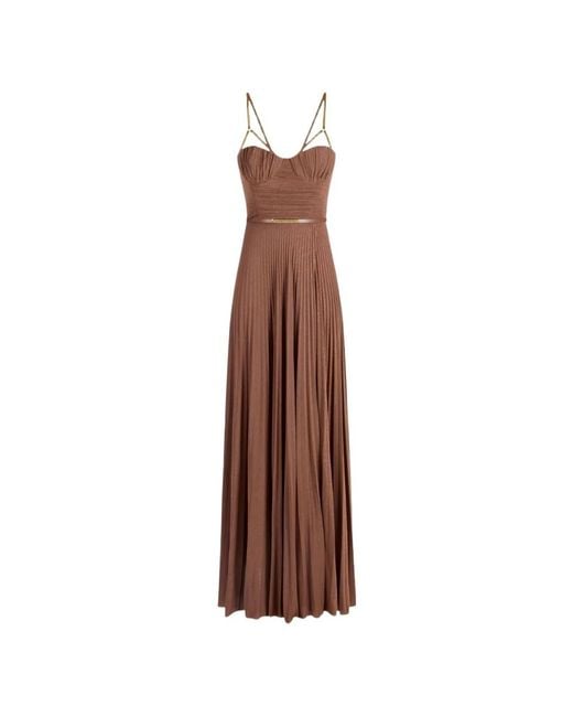 Elisabetta Franchi Brown Gowns