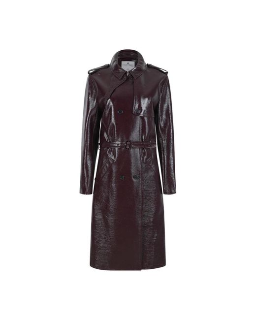 Leather Jackets Courreges de color Purple