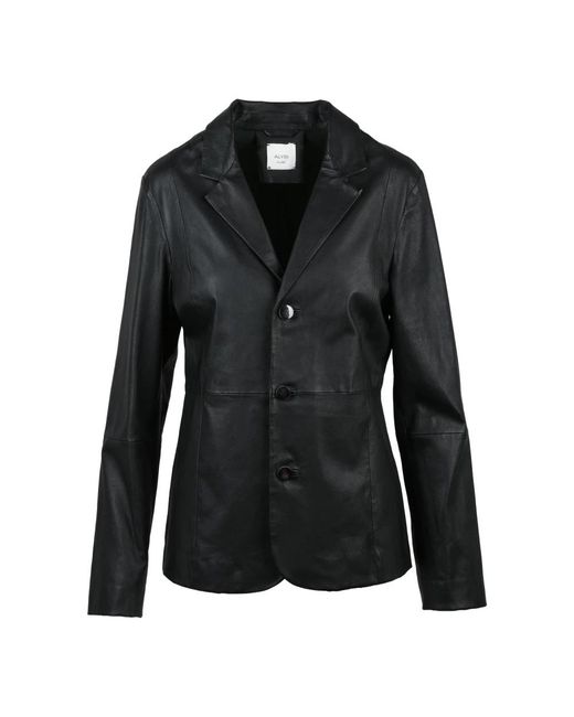 Leather Jackets Alysi en coloris Black