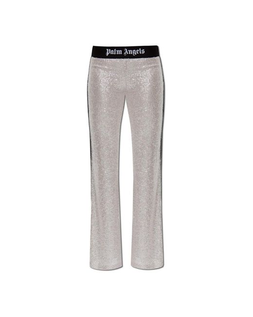 Palm Angels Wide Trousers in het Gray