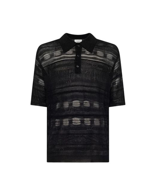 Laneus Black Polo Shirts for men