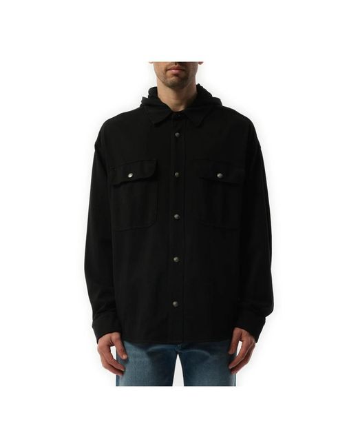 Palm Angels Black Casual Shirts for men