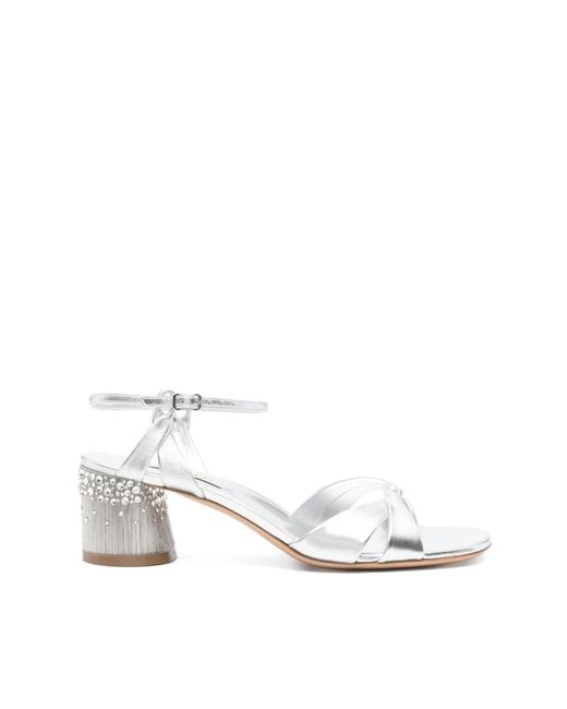 Casadei White High Heel Sandals