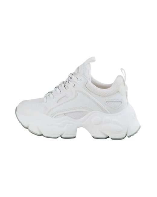 Buffalo White Binary C Platform Sneaker