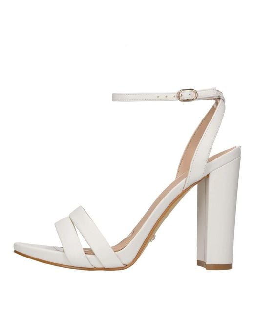 Guess White Ratet Mal, Weibe Sandalen