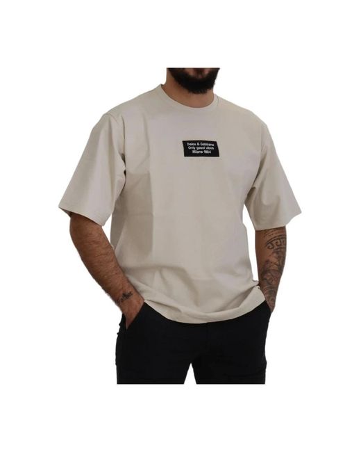 Dolce & Gabbana Gray T-Shirts for men