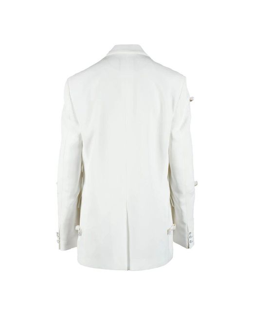 Chaqueta De Poliéster, Mujer, Talla MSGM de color White