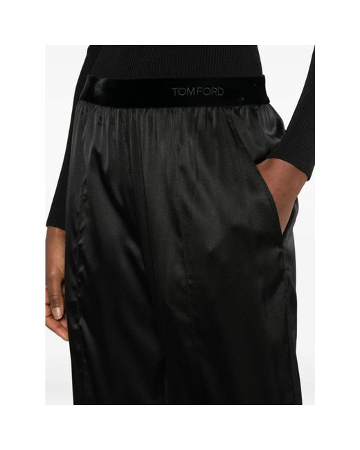 Straight Trousers di Tom Ford in Black