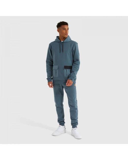 Ellesse Hoodies & Sweatvesten ,Blauw ,Precipito Oh Sweatshirt in het Blue voor heren