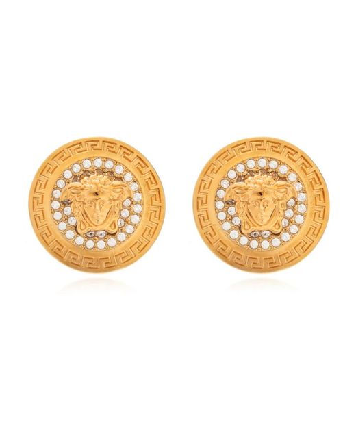 Earrings di Versace in Metallic