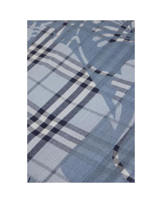 Burberry Blue Winter Scarves