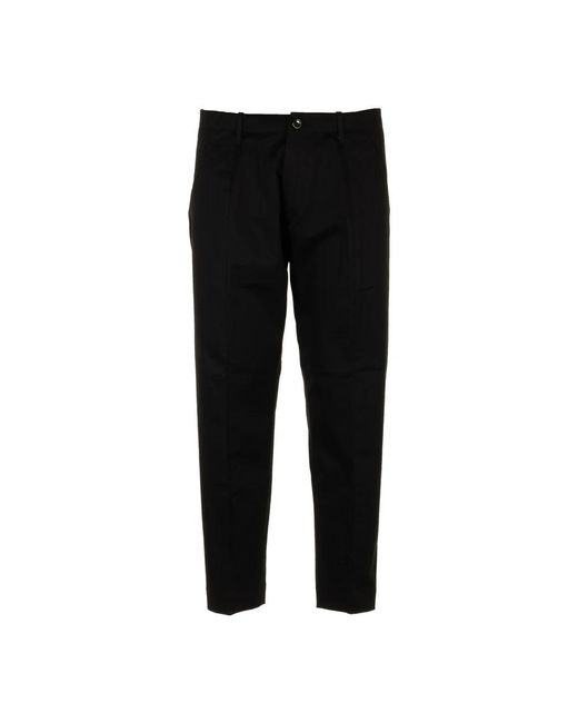 Nine:inthe:morning Black Slim-Fit Trousers for men