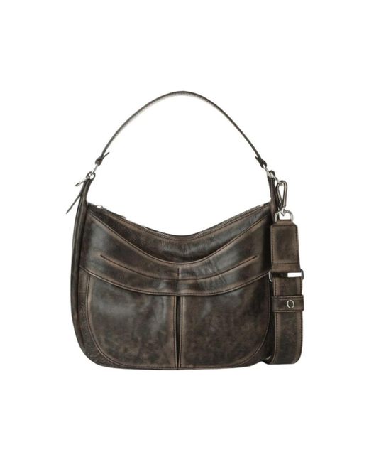 Orciani Gray Shoulder Bags