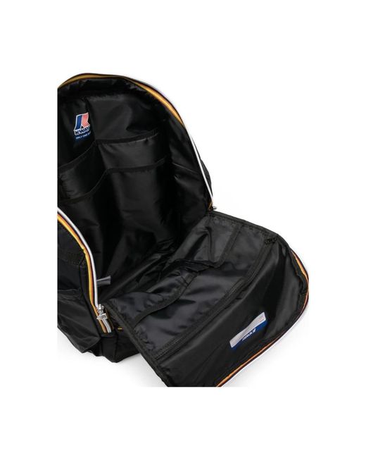 K-Way Black Backpacks for men