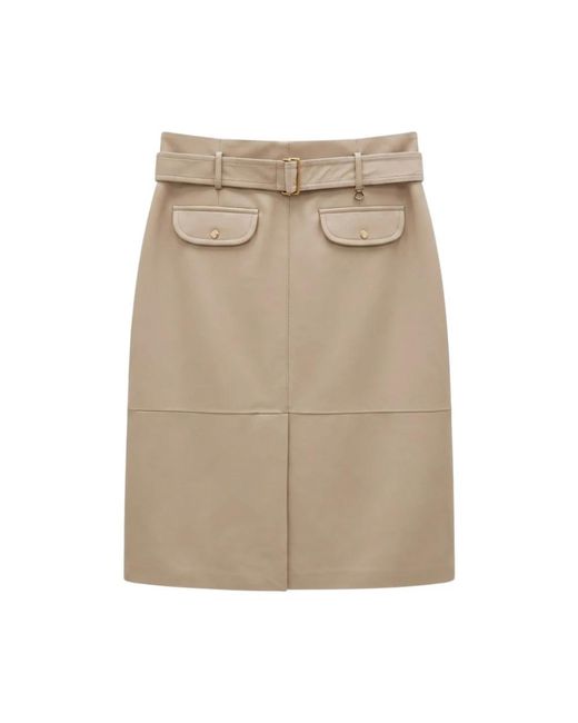 Moncler Natural Leather Skirts