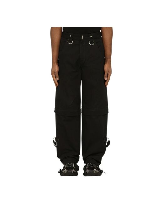 Straight Trousers Givenchy de hombre de color Black