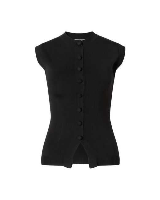 CLOEYS Truien & Vesten ,Zwart ,Gebreide Aansluitende Top in het Black