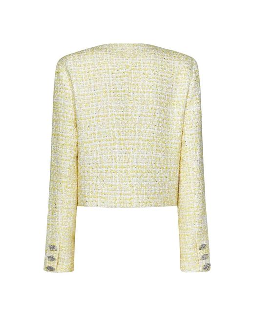 ROTATE BIRGER CHRISTENSEN Yellow Tweed Jackets