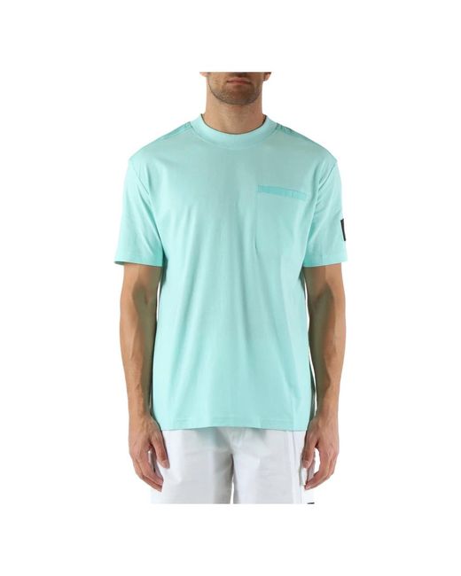 Calvin Klein Baumwoll-t-shirt mit fronttasche in Blue für Herren
