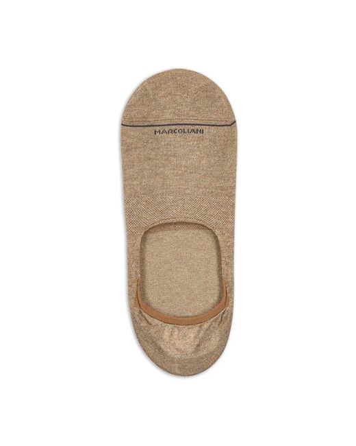 Marcoliani Ondergoed ,Grijs ,Invisible Sock in het Natural voor heren