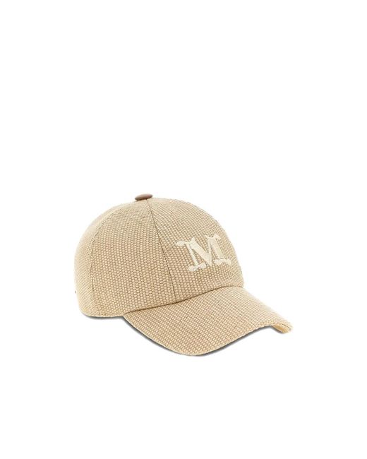 Max Mara Accessoires ,Bruin ,Caps in het Natural