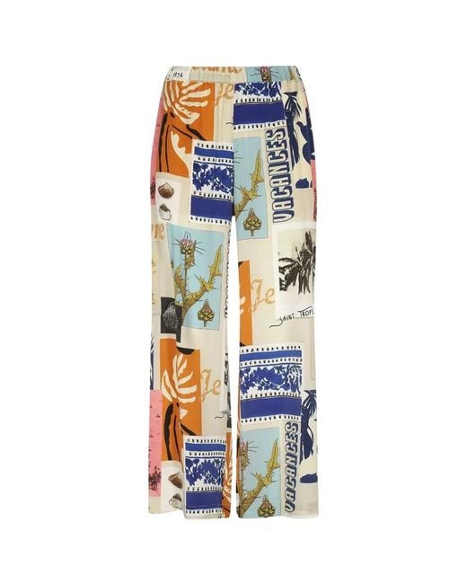 Weekend by Maxmara Blue Wide Trousers