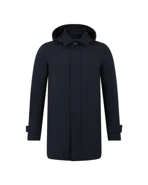 Herno Blue Single-Breasted Coats for men
