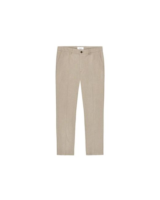 Les Deux Como Reg Solid Pants in het Natural voor heren