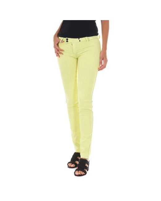 Met Yellow Skinny Trousers