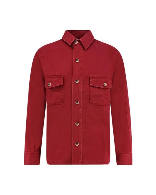 TONYWACK Red Casual Shirts for men