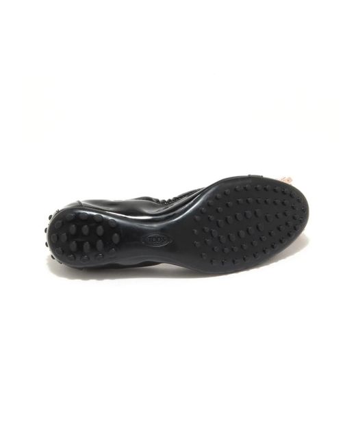 Tod's Black Ballerina Shoes