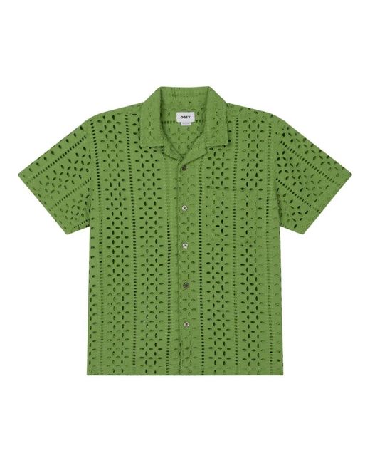 Obey Gewebtes Hemd in Green für Herren
