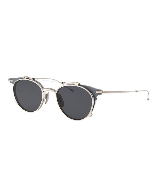 Thom Browne Gray Stylische sonnenbrille mit einzigartigem design