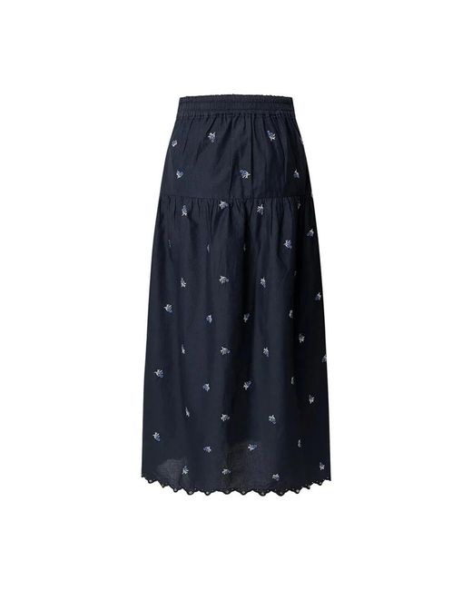 Pepe Jeans Blue Midi Skirts