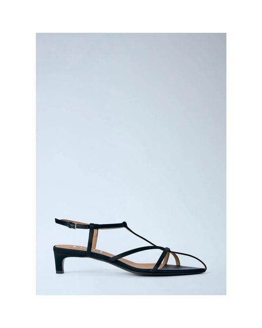Jil Sander Black High Heel Sandals