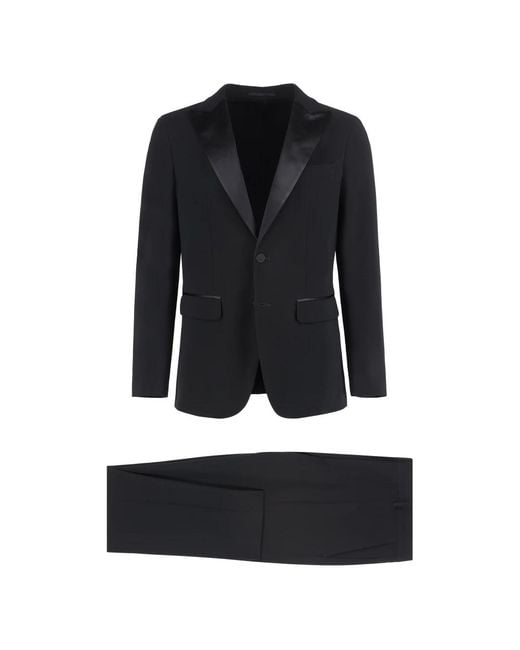 DSquared² Black Single Breasted Suits for men