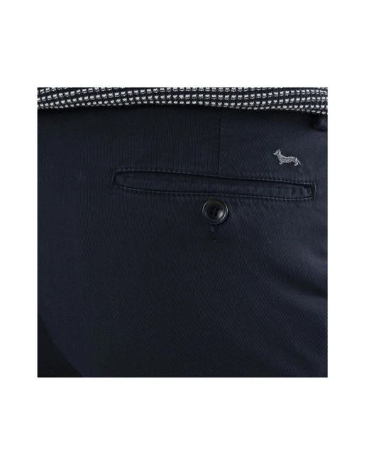 Harmont & Blaine Stretch Katoen Chino Broek in het Blue voor heren
